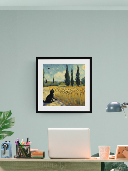 Play Time in the Wheat Fields Poster