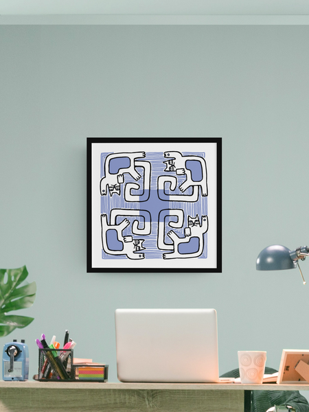 Cat Blues Poster