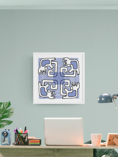 Cat Blues Poster