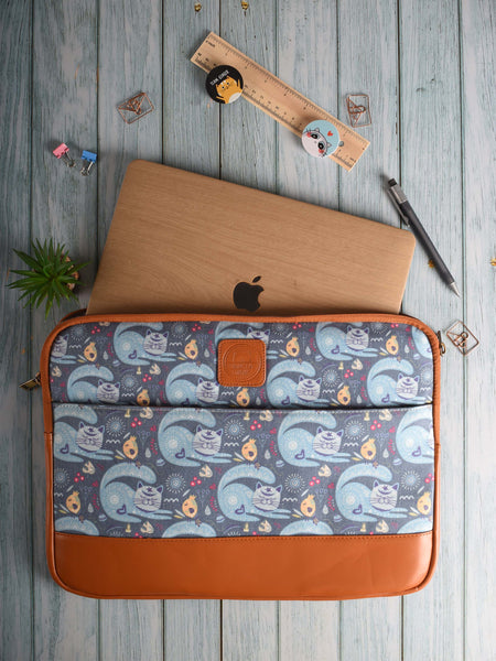Paisley Cats Laptop Sleeve