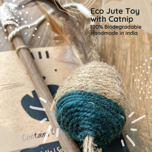 Eco Jute Toy with Catnip - 100% Biodegradable