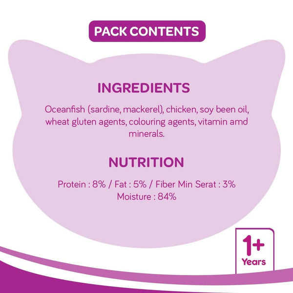 Whiskas Adult - Wet Meal Ocean Fish