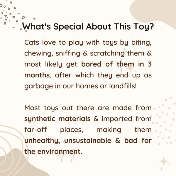 Eco Jute Toy with Catnip - 100% Biodegradable