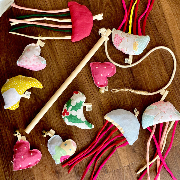 Feline Friendly - Set of 3 Detachable Eco-friendly Toys (Catnip Free)