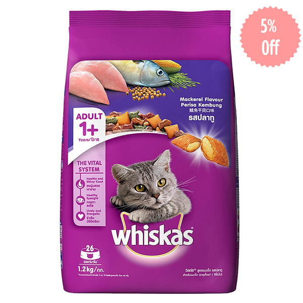 Whiskas Adult -  Mackerel (Dry).