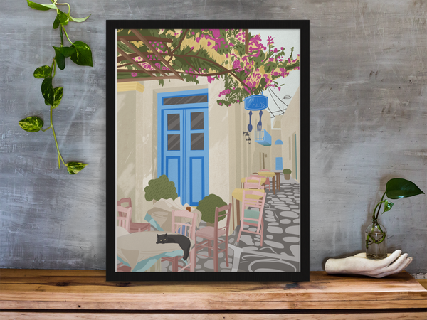A Nap in Greece - Poster