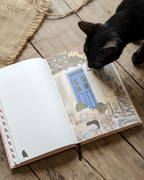 A5 Journal with 5 Detachable Postcards