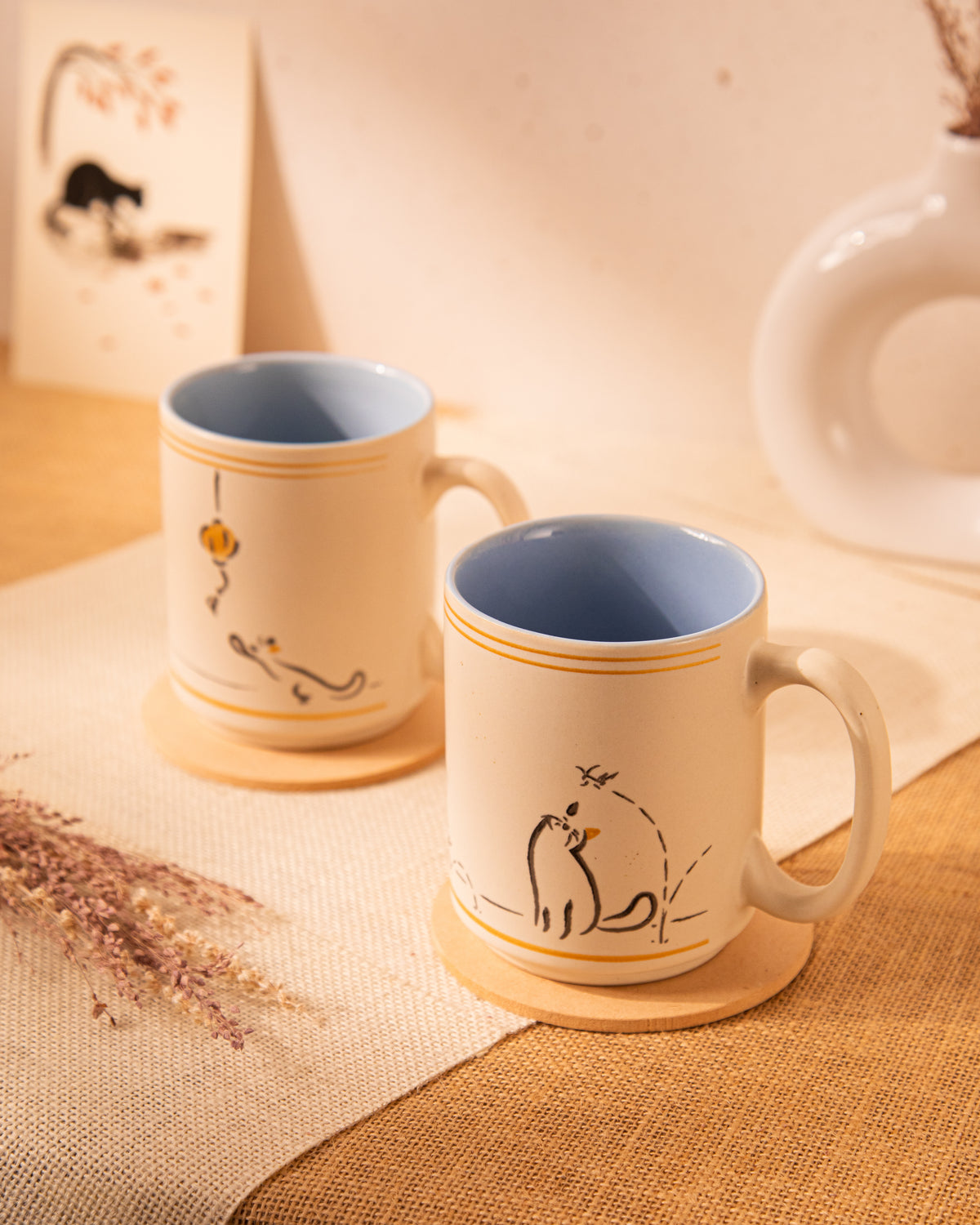 Kuro - The Curious Cat Mugs