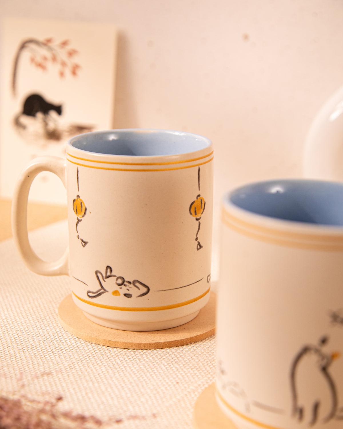 Kuro - The Curious Cat Mugs