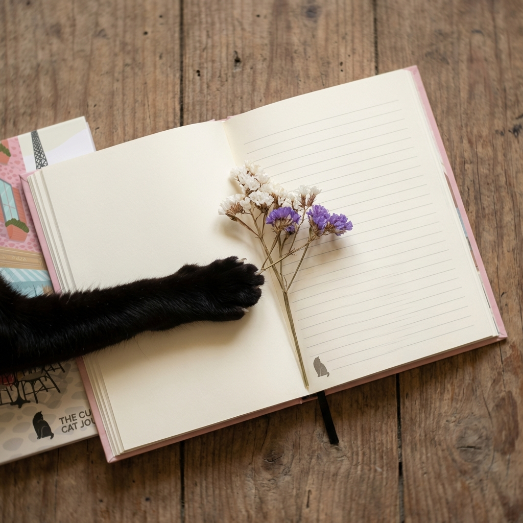 A5 Journal with 5 Detachable Postcards