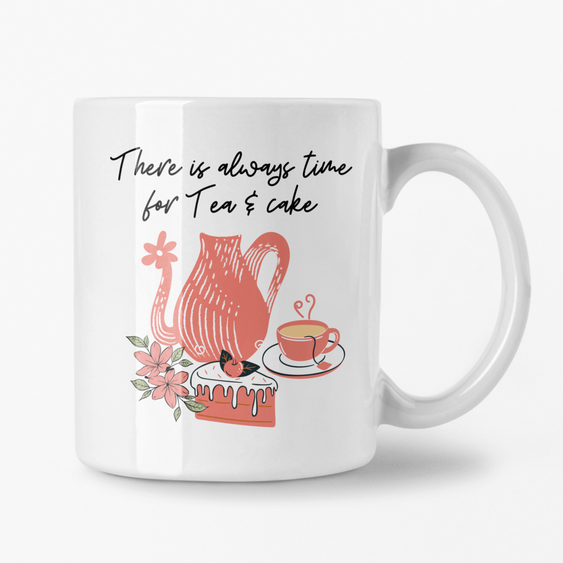 Always Time for Tea & Cake Mug - Curious Cat Company - Mugs