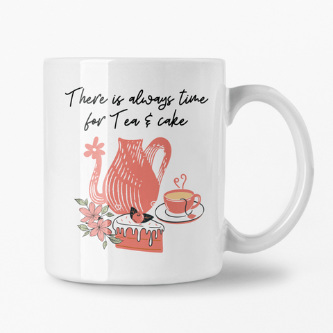 Always Time for Tea & Cake Mug - Curious Cat Company - Mugs