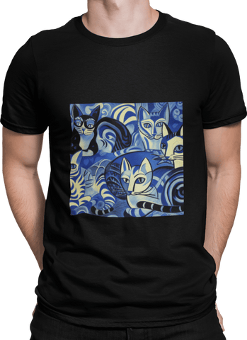 Blues Tee - Curious Cat Company - T-shirts