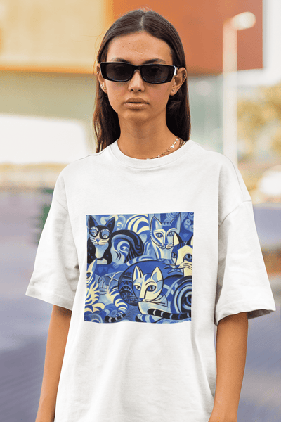 Blues Tee - Curious Cat Company - T-shirts