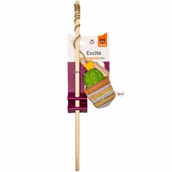 Cactus Wand Toy - El Paso - Curious Cat Company - Cat Toys