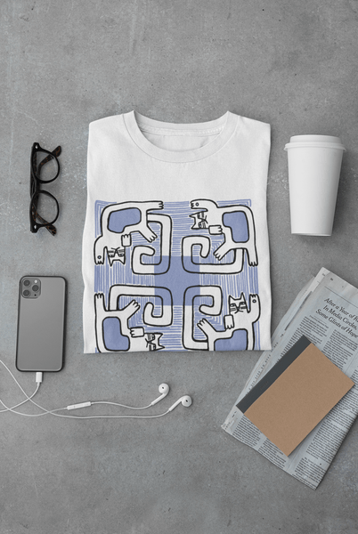 Cat Blues Tee - Curious Cat Company - Tee