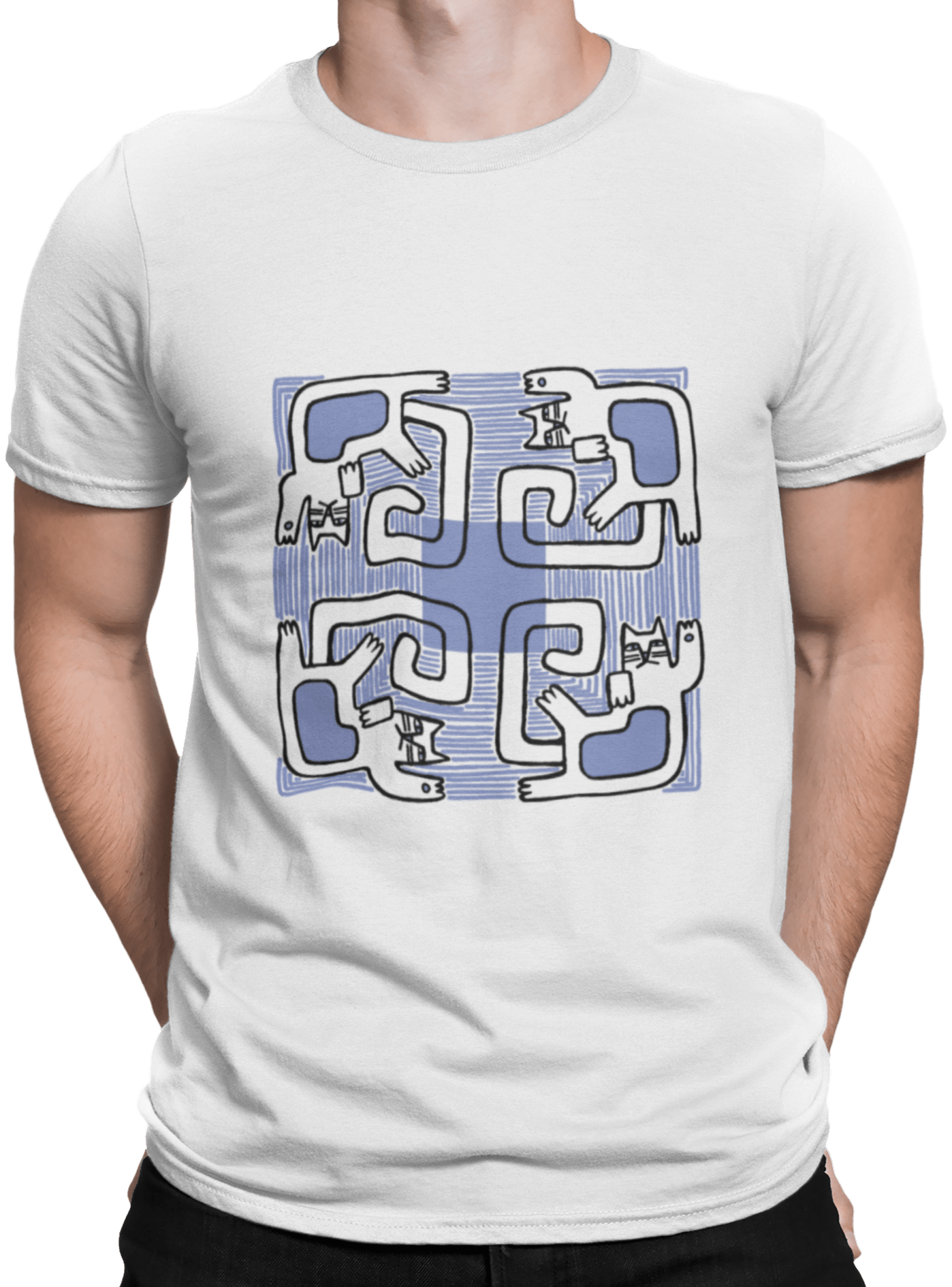 Cat Blues Tee - Curious Cat Company - Tee