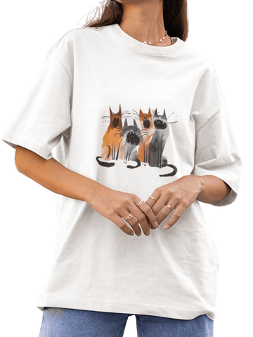 Cat Chorus Tee - Curious Cat Company - 
