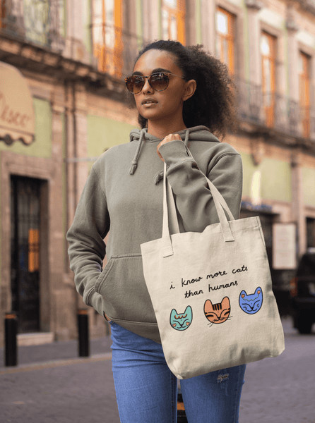 Cat Friends Bag - Curious Cat Company - Canvas Bags