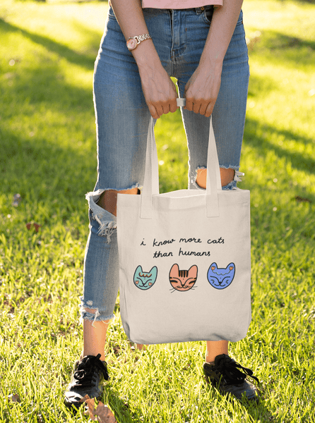 Cat Friends Bag - Curious Cat Company - Canvas Bags