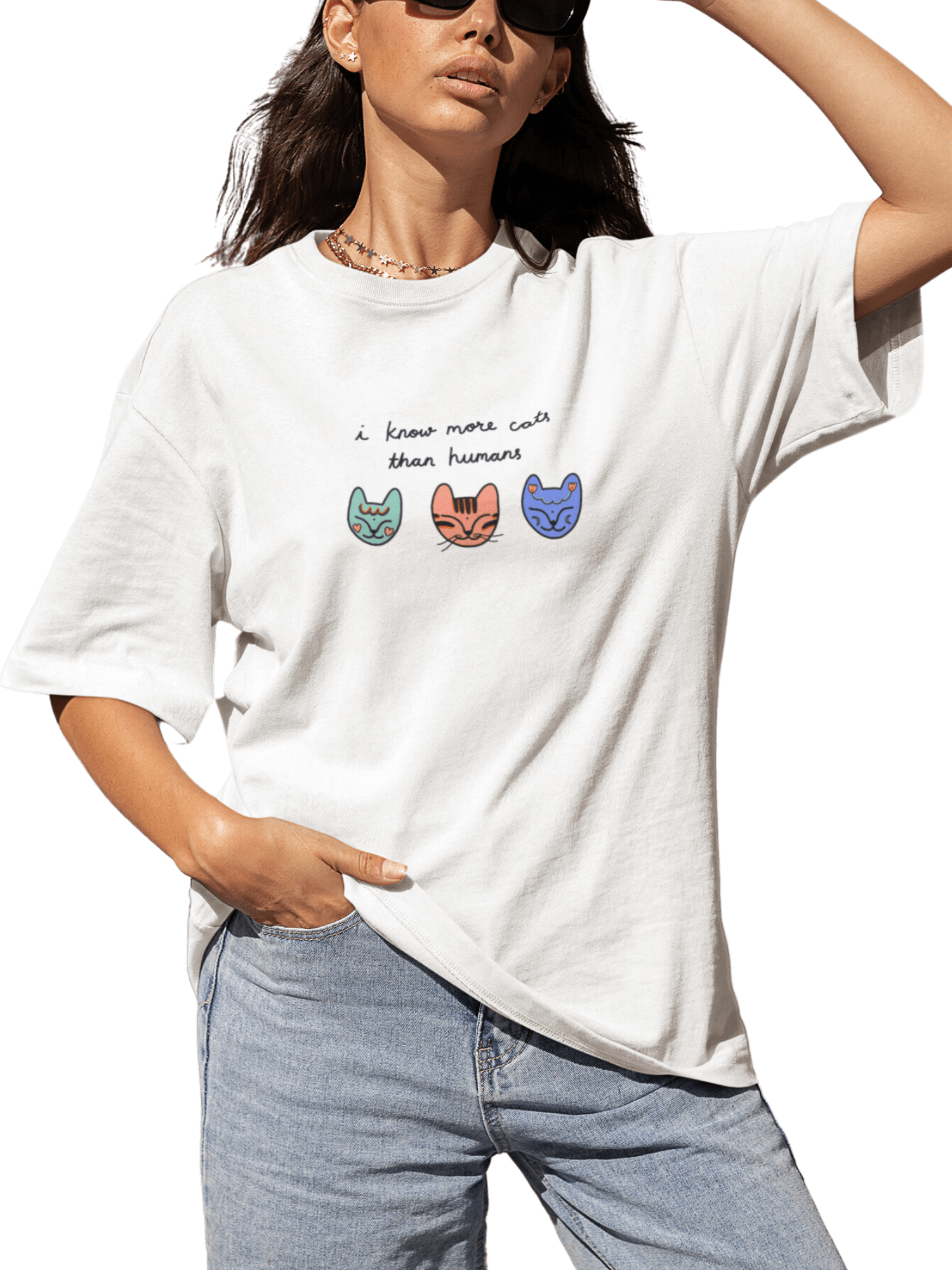 Cat Friends Tee - Curious Cat Company - T-shirt