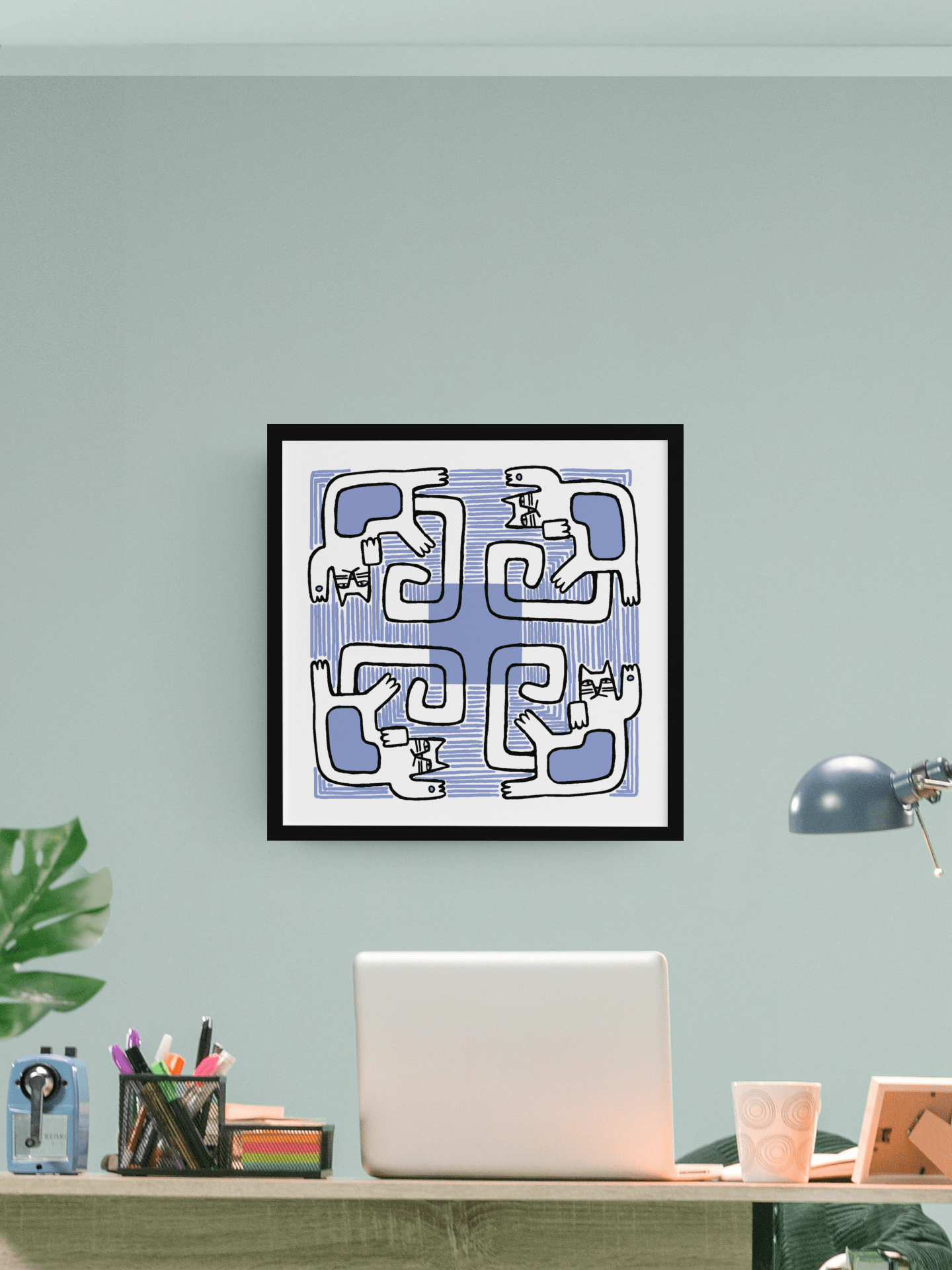 Die Katzen Poster - Curious Cat Company - Wall Art