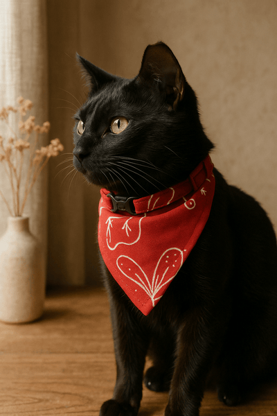 Ecofriendly Pet Collar Sets - Natural Cotton - Curious Cat Company - Cat Supplies