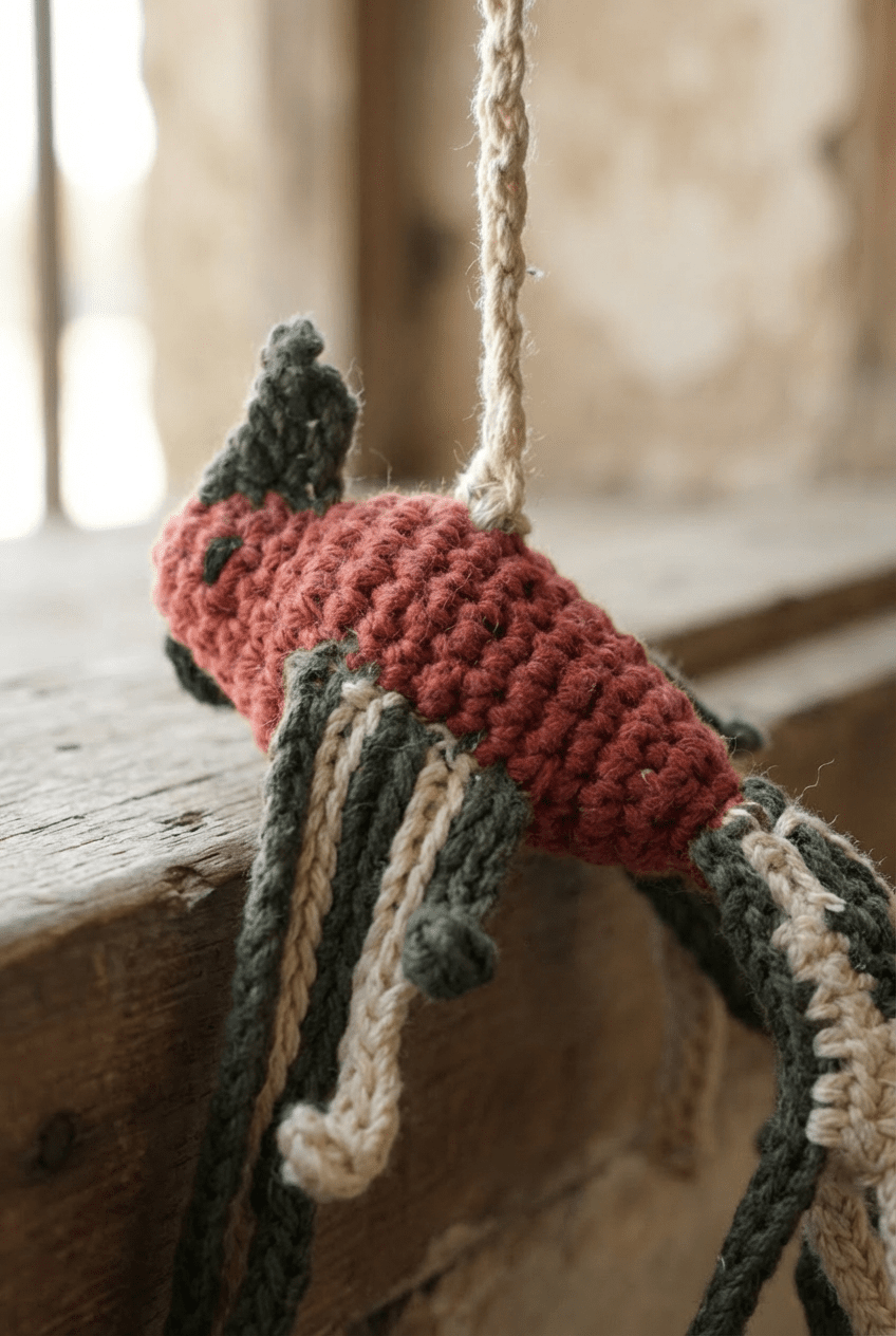 Hand - knitted Bird Wand Toy - Cats for Conservation - Curious Cat Company - Cat Toys