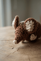 Hand - knitted Mouse Wand Toy - Cats for Conservation - Curious Cat Company - Cat Toys