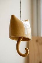 Handmade Ceramic Cat Wind Chime - Curious Cat Company - Cat Supplies