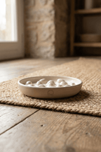 Handmade Ceramic Slow Feeder Bowl - Anti Whisker Fatigue - Curious Cat Company - Cat Supplies