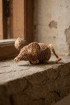 Handwoven Jute Rat Toy with Treat Pocket - Cats for Conservation - Curious Cat Company - Cat Toys