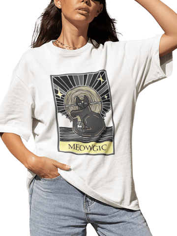 Meowgic Tarot Cat Tee - Curious Cat Company - T-shirt