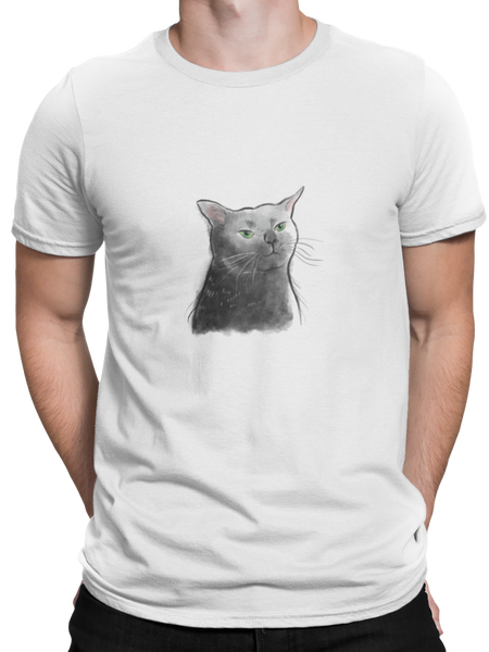 Dissociating Cat Meme Tee