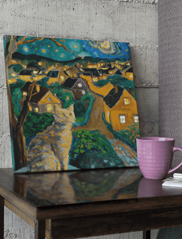 Plans at Dusk - Canvas Print - Curious Cat Company - Wall Art