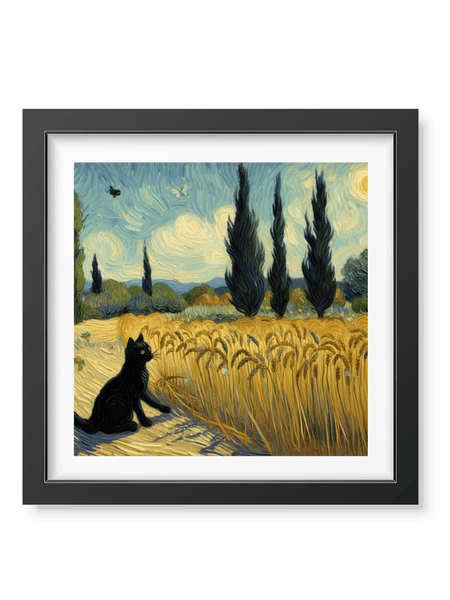 Play Time in the Wheat Fields Poster - Curious Cat Company - Wall Art