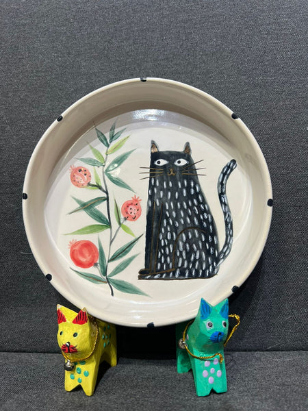 Pommy Handmade Feeder Bowls - Limited Edition - Curious Cat Company - Ceramic Pl