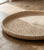Recycled Cotton Handwoven Mat - Cats for Conservation - Curious Cat Company - Cat Beds