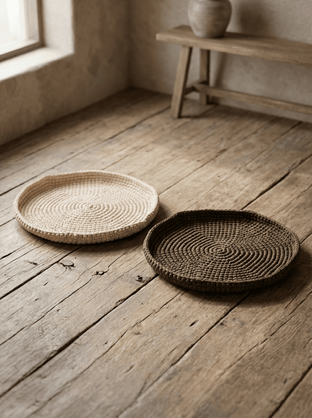 Recycled Cotton Handwoven Mat - Cats for Conservation - Curious Cat Company - Cat Beds