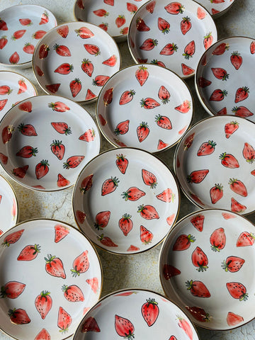 Botanical Ceramic Feeder Bowls & Aprons