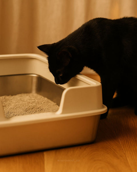 Sustainable Metal Litter Tray - Curious Cat Company - Litter Tray