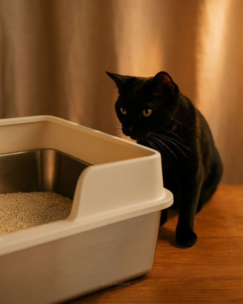 Sustainable Metal Litter Tray - Curious Cat Company - Litter Tray