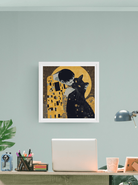 The Kiss Poster - Curious Cat Company - Wall Art
