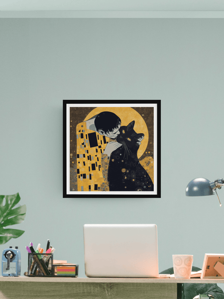 The Kiss Poster - Curious Cat Company - Wall Art