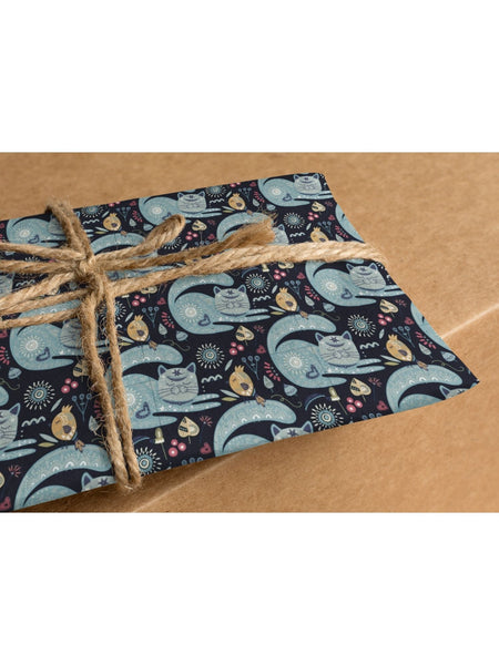 Paisley Cats Gift Wrapping Paper (Set of 3)