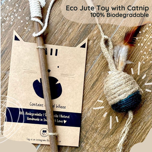 Eco Jute Toy with Catnip - 100% Biodegradable