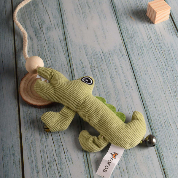 Catnip Crocodile Toy Stick