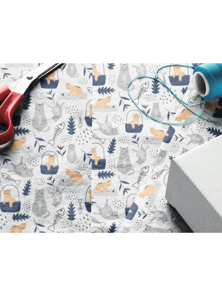 Nordic Cats Gift Wrapping Paper (Set of 3)