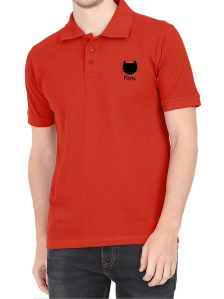 Meow Cat Polo Tee - Men