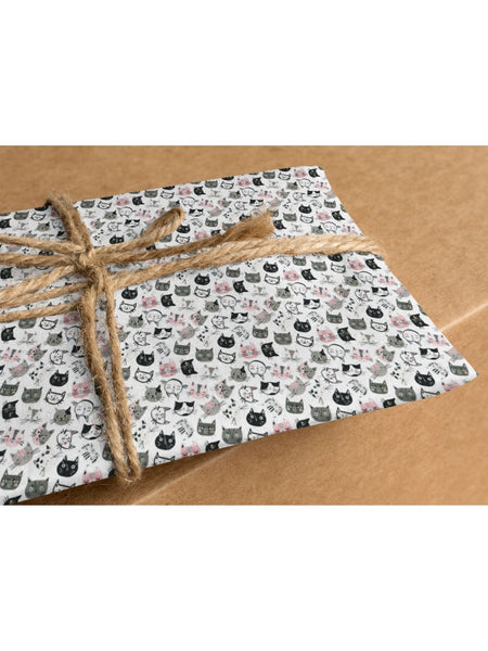 Catatonic Cats Gift Wrapping Paper (Set of 3)